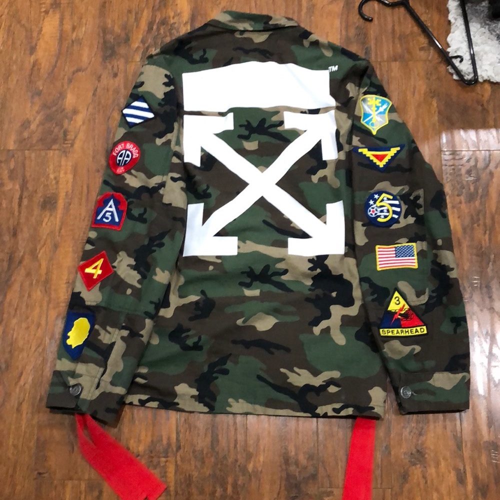 Virgil Abloh OFF WHITE Camo patch jacket